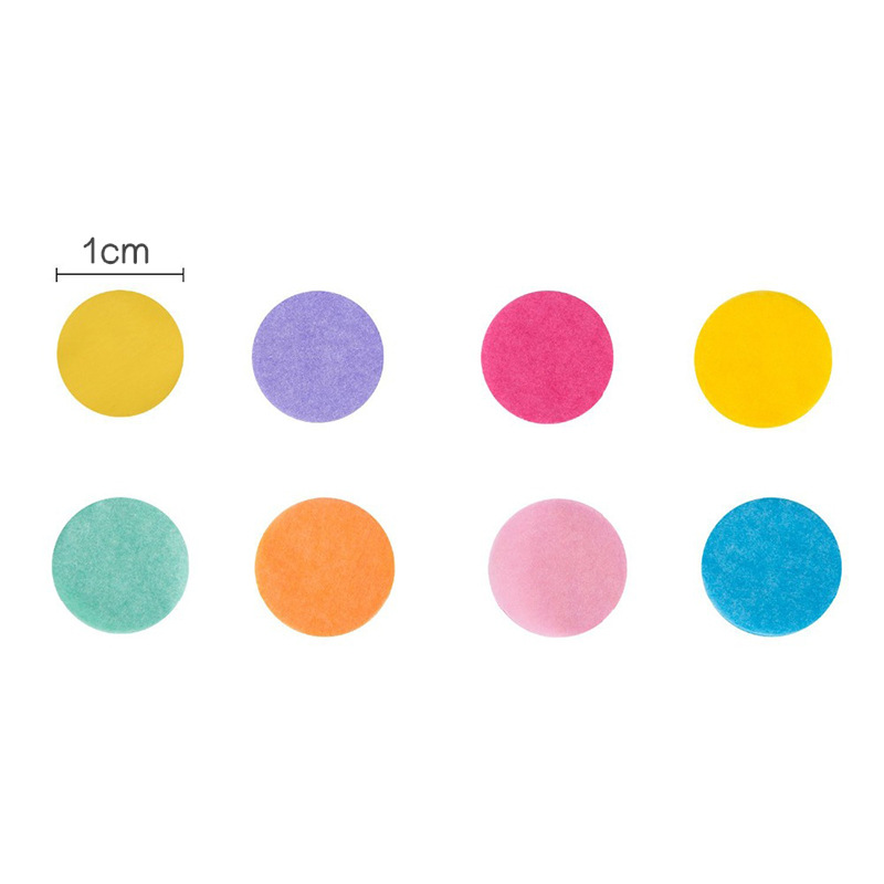 festival party table decoration round colorful round shape confetti