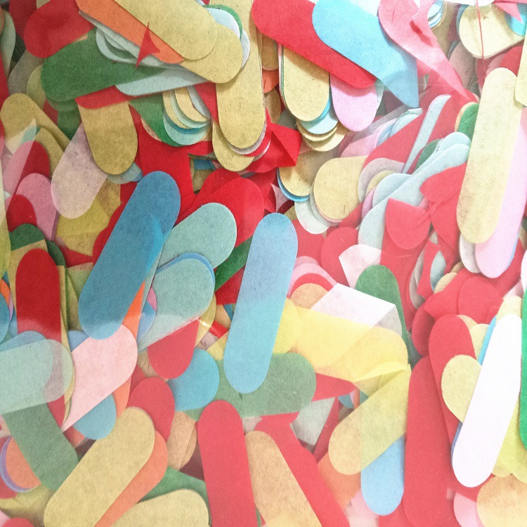 long streamers of tissue paper confetti for festival celebration party decoration