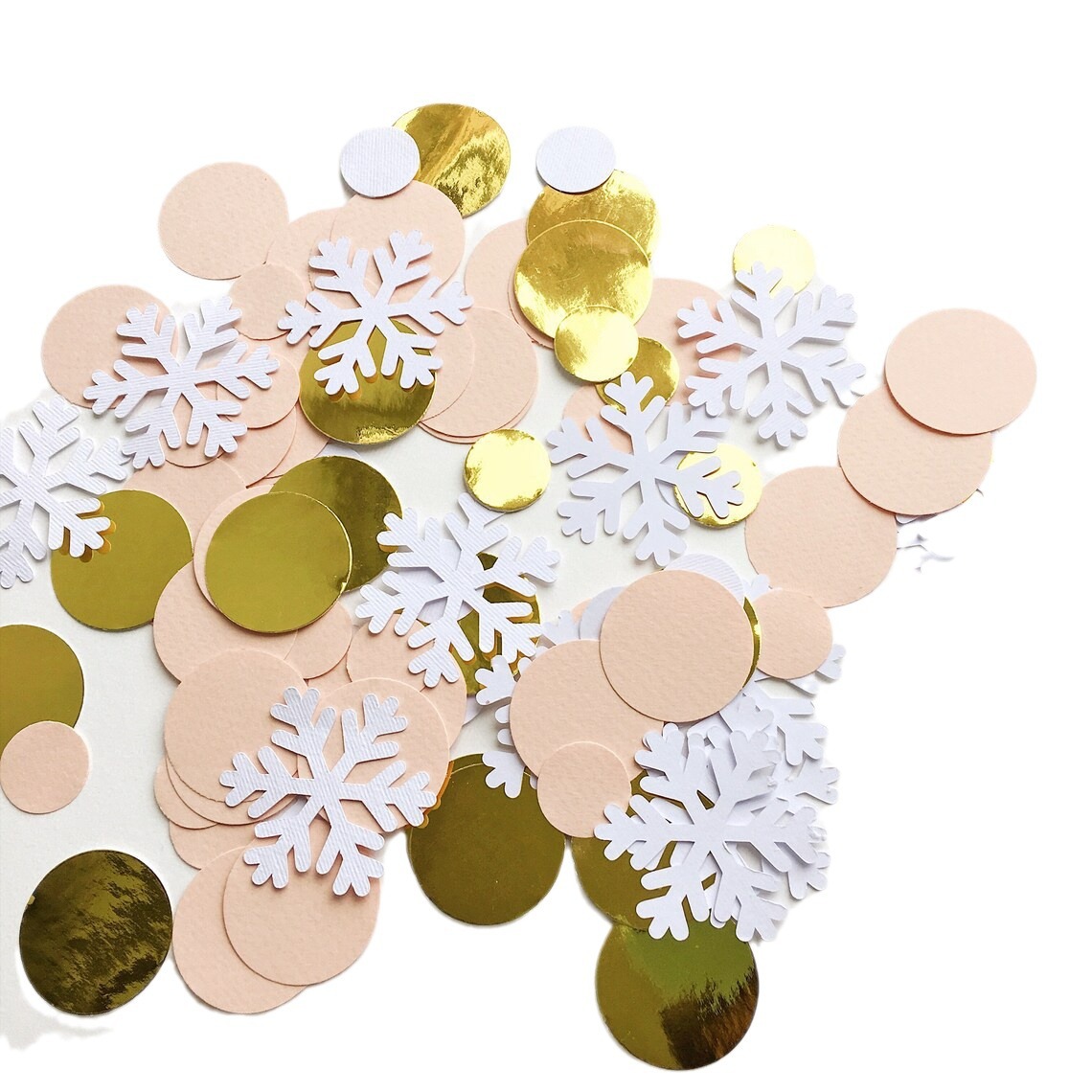 snowflake christmas confetti
