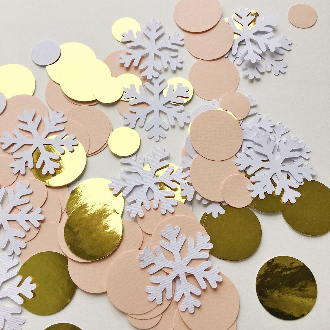 snowflake christmas confetti