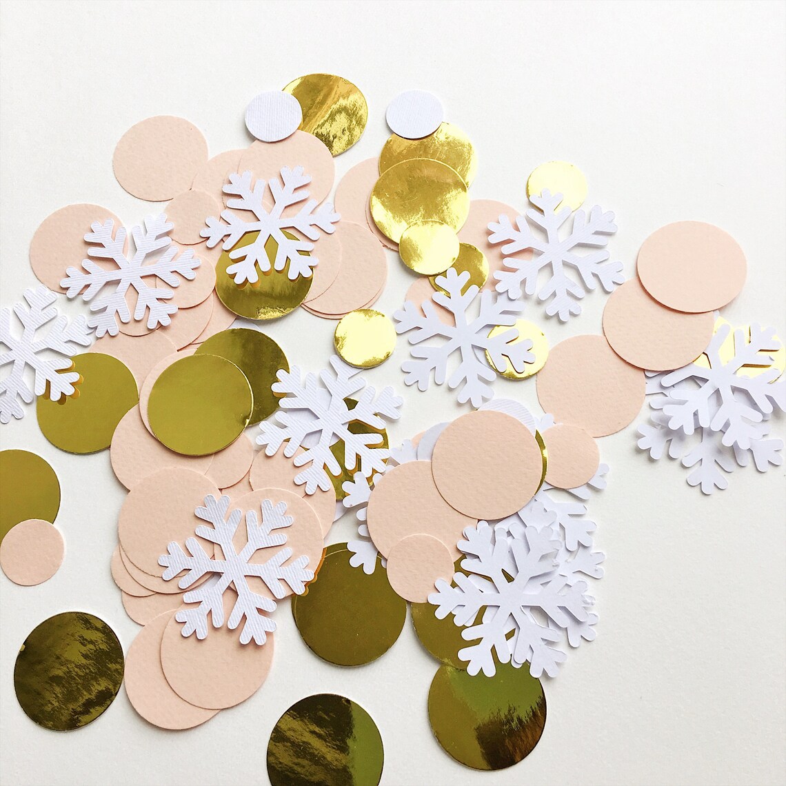 snowflake christmas confetti