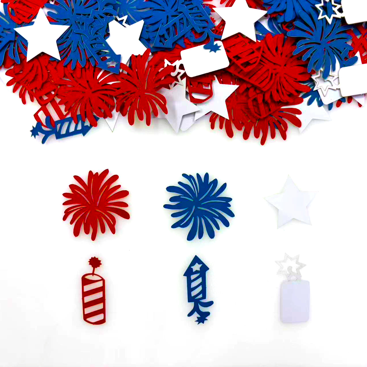 fireworks party confetti