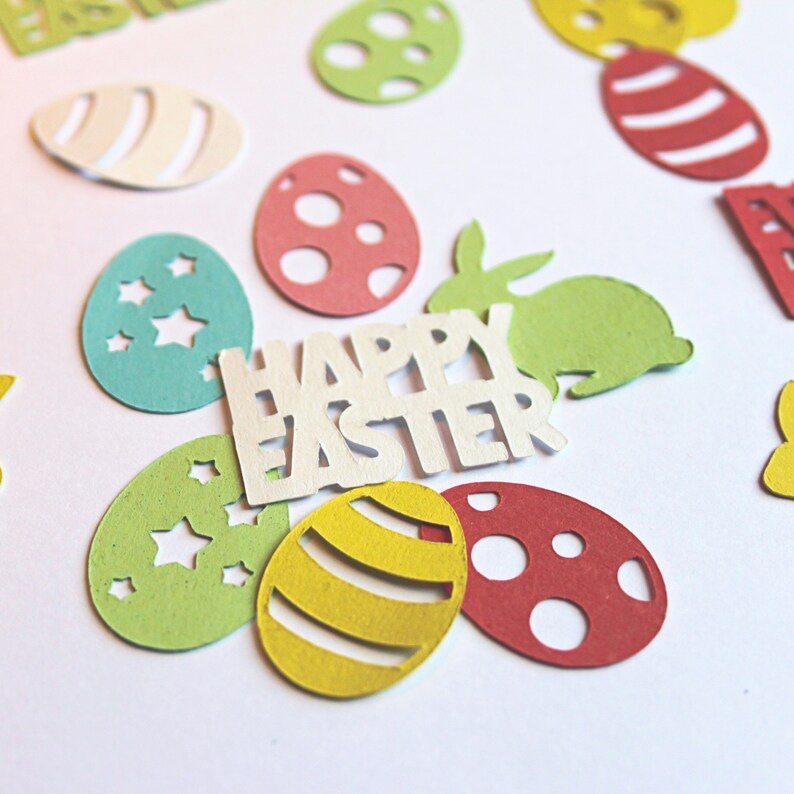 happy easter confetti
