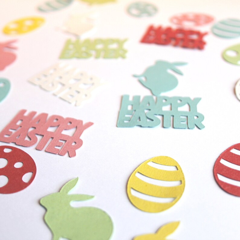 happy easter confetti