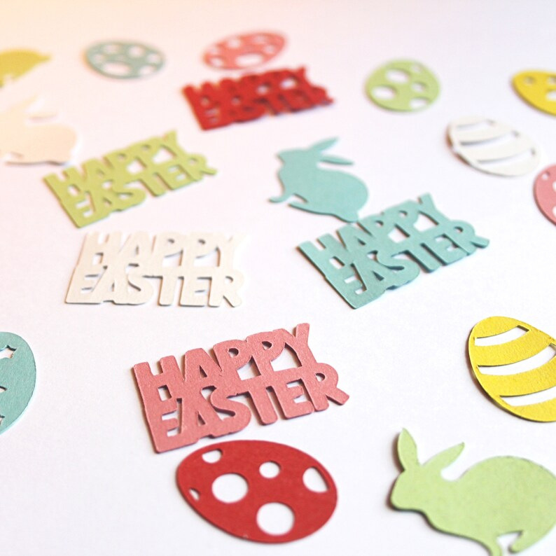 happy easter confetti