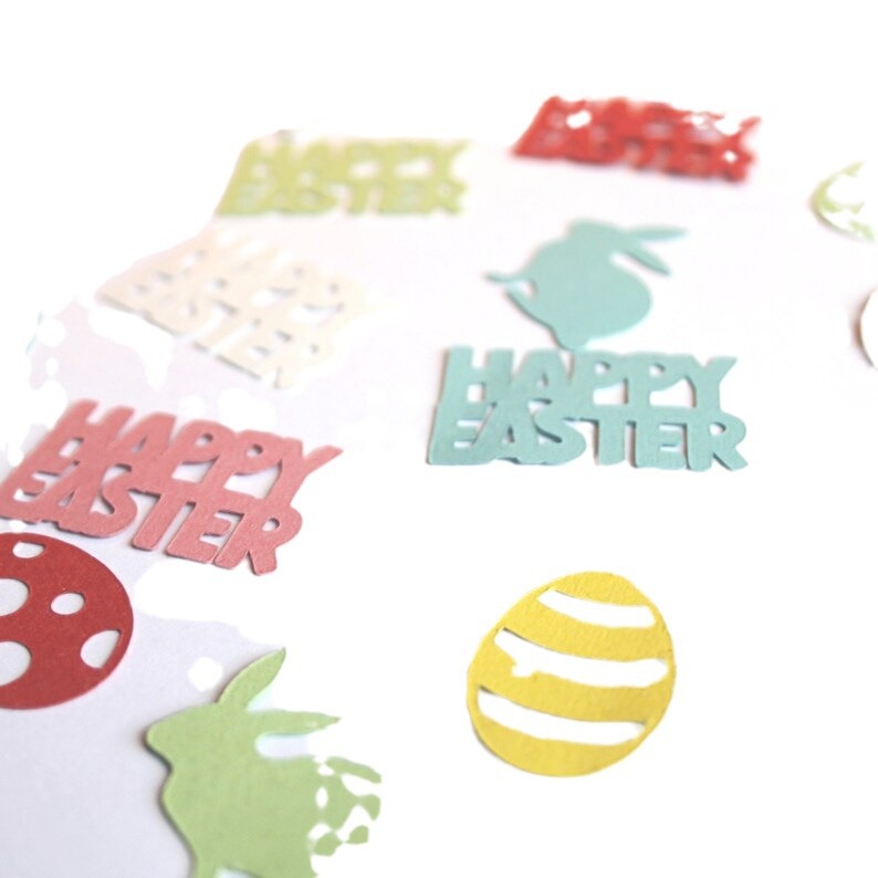 happy easter confetti