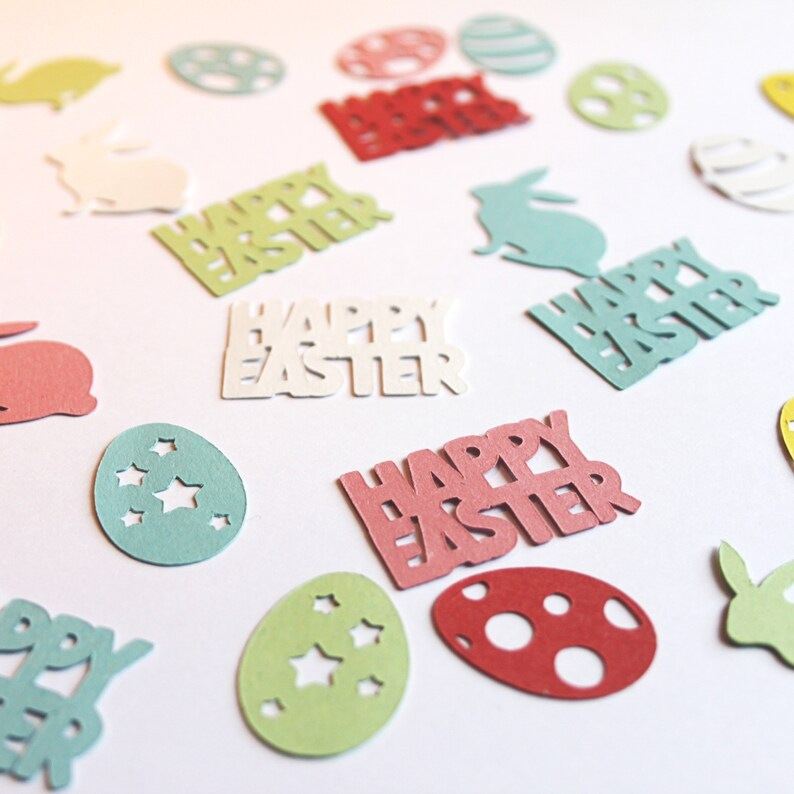 happy easter confetti