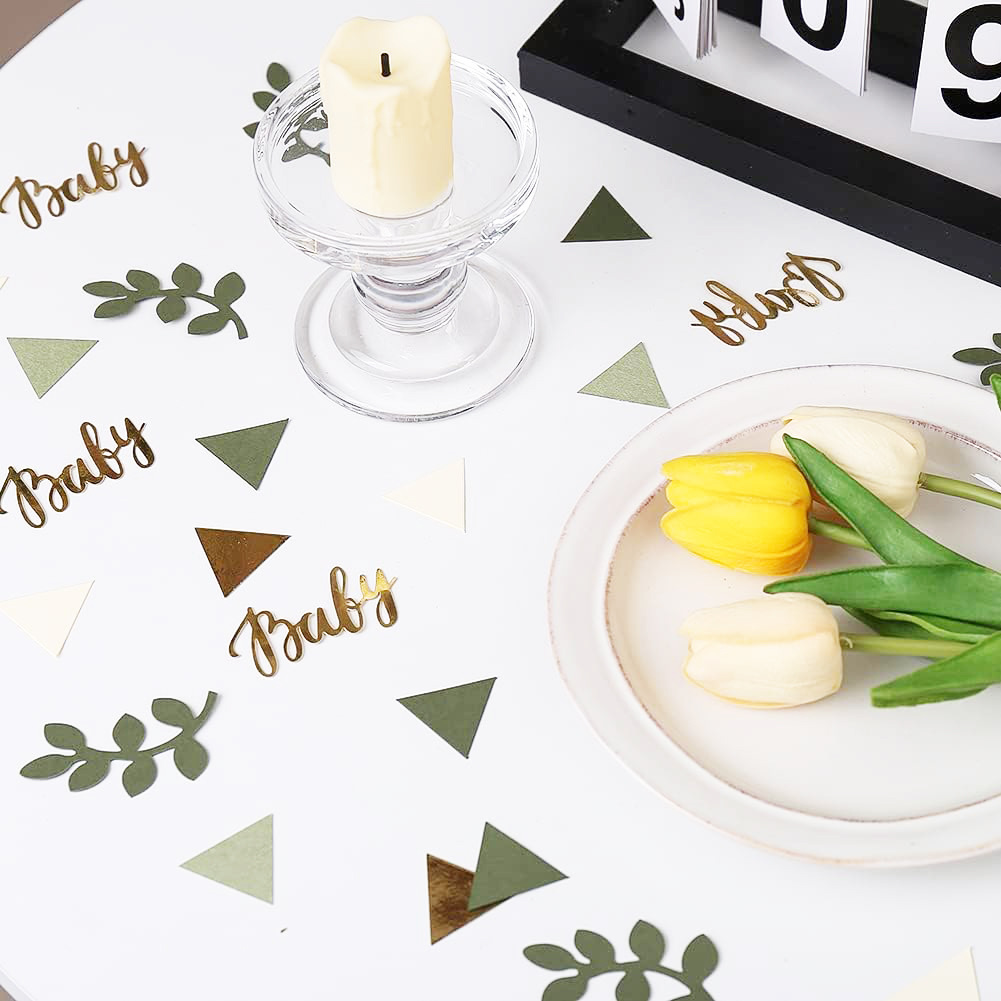 baby shower theme party confetti