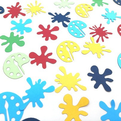 colorful party tissue paper confetti