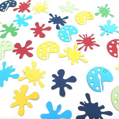 colorful party tissue paper confetti