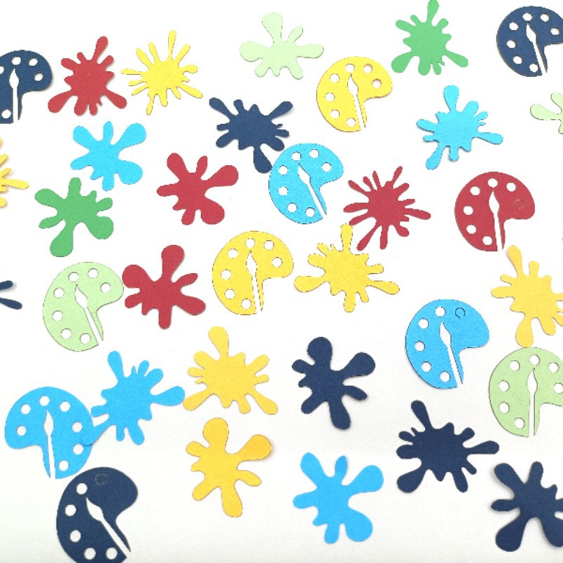 colorful party tissue paper confetti