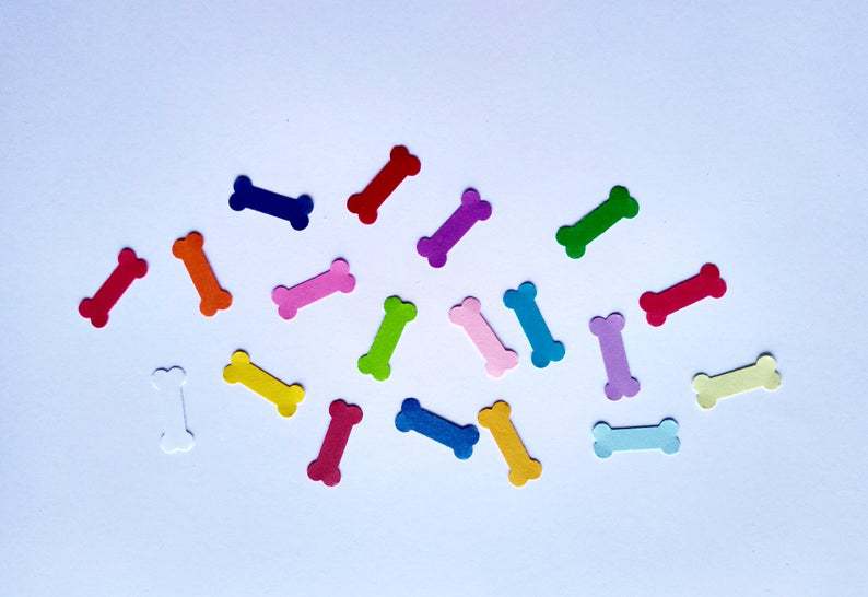 dog and bone animal confetti cat and fis